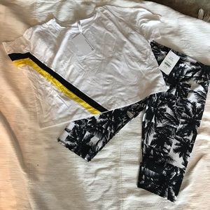 NWT Fabletics set! Capri leggings&boxy croptop